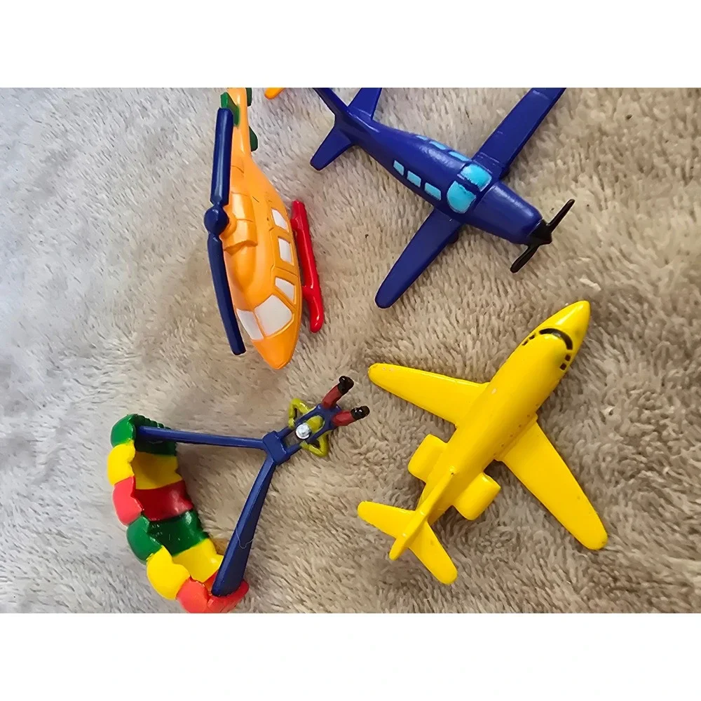 Safari Ltd In the Sky Toob Miniature Aircraft Figures Planes Helicopter Skydiver